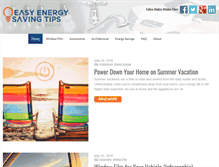 Tablet Screenshot of easyenergysavingtips.com